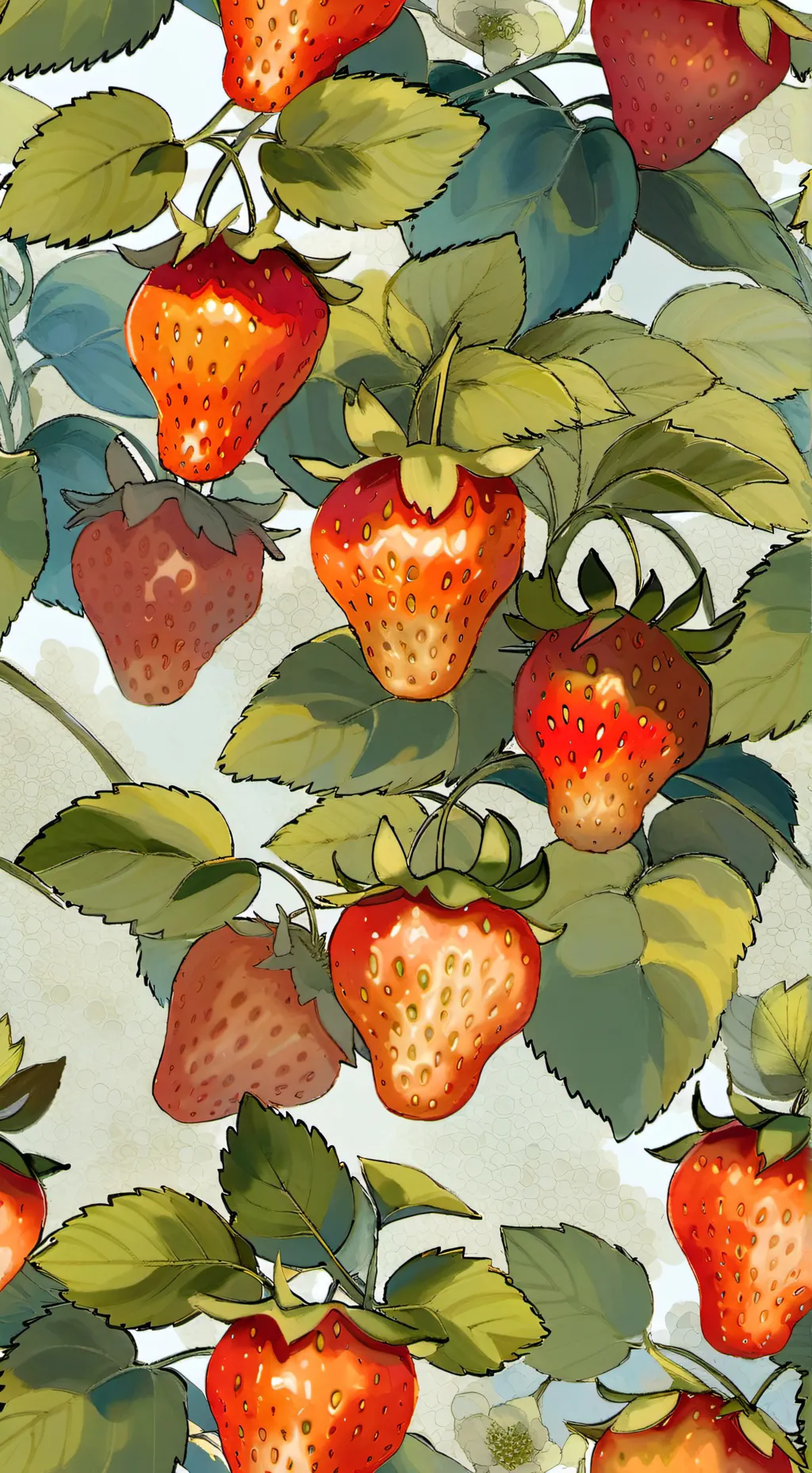 ai character: the mains🍓🌚📺🐚 background