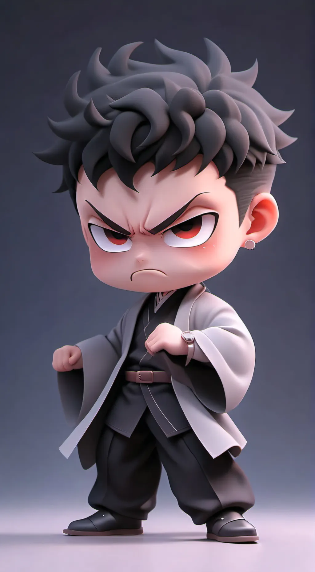 ai character: angry baby background