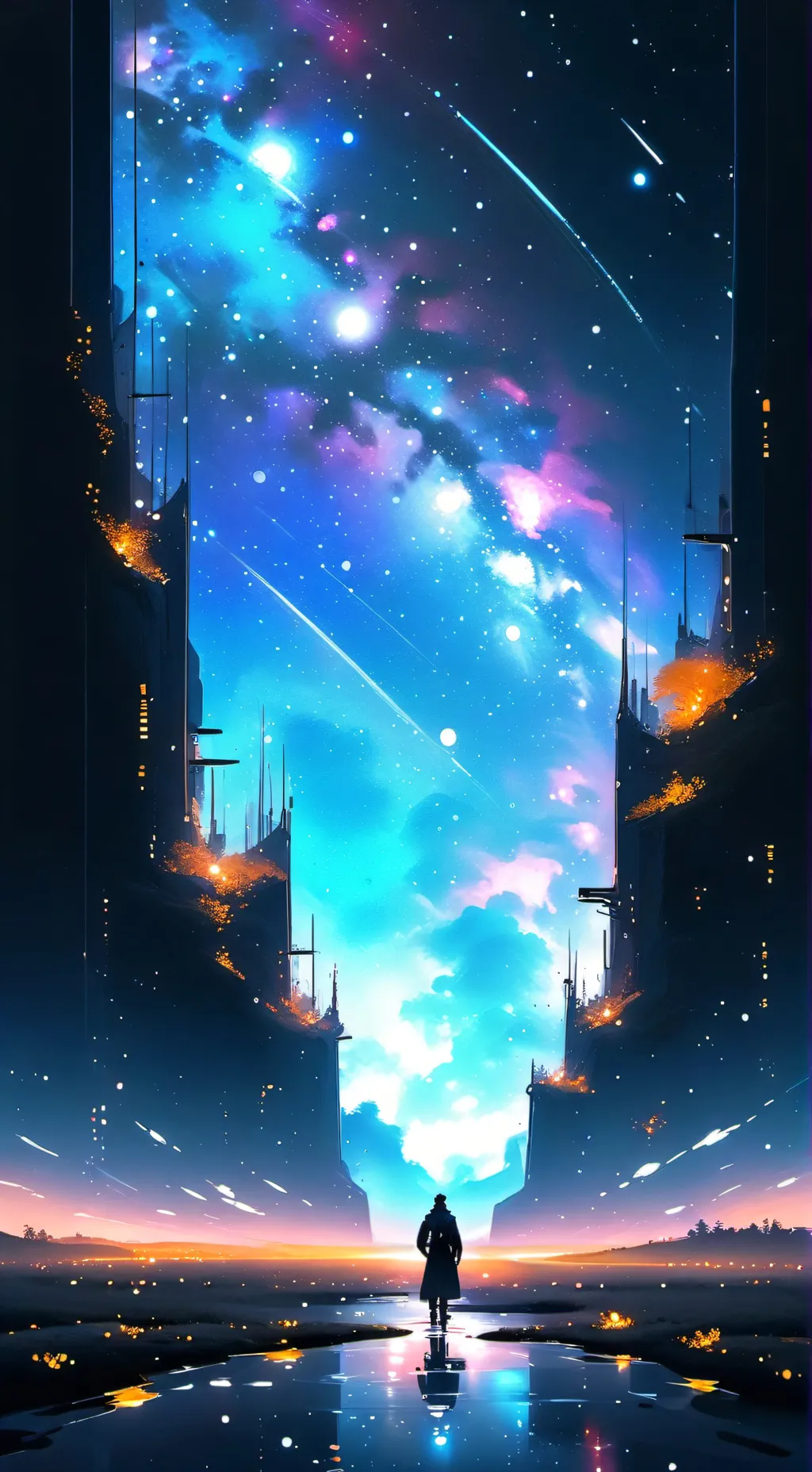 ai character: Sun and moon fnaf background