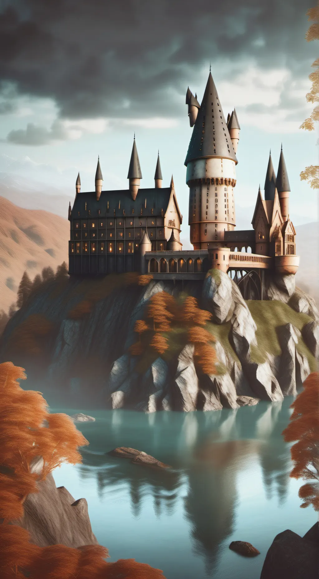 ai character: hogwarts sad background
