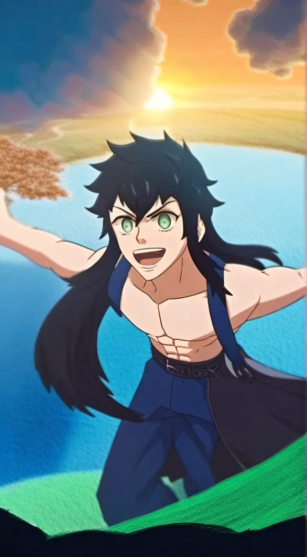 ai character: Inosuke (Future) background