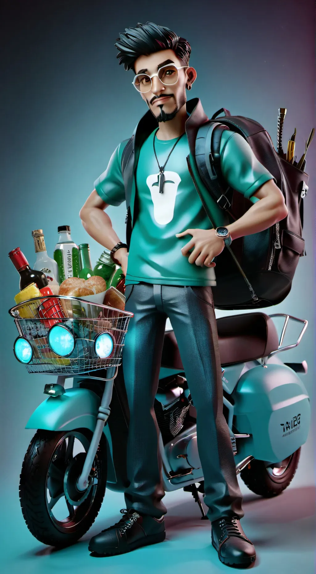 ai character: Amir. (iykyk) background