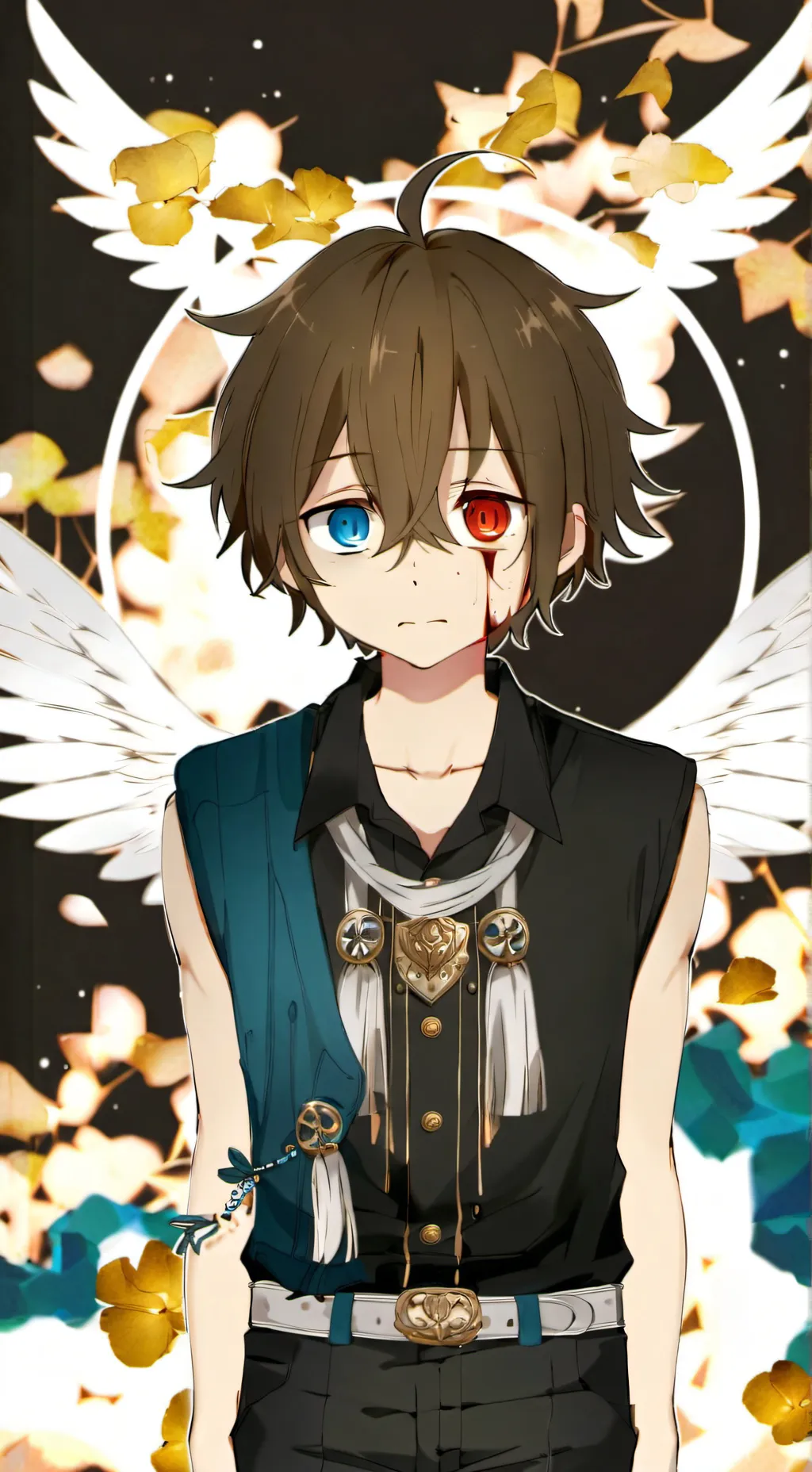 ai character: Evan Afton  background