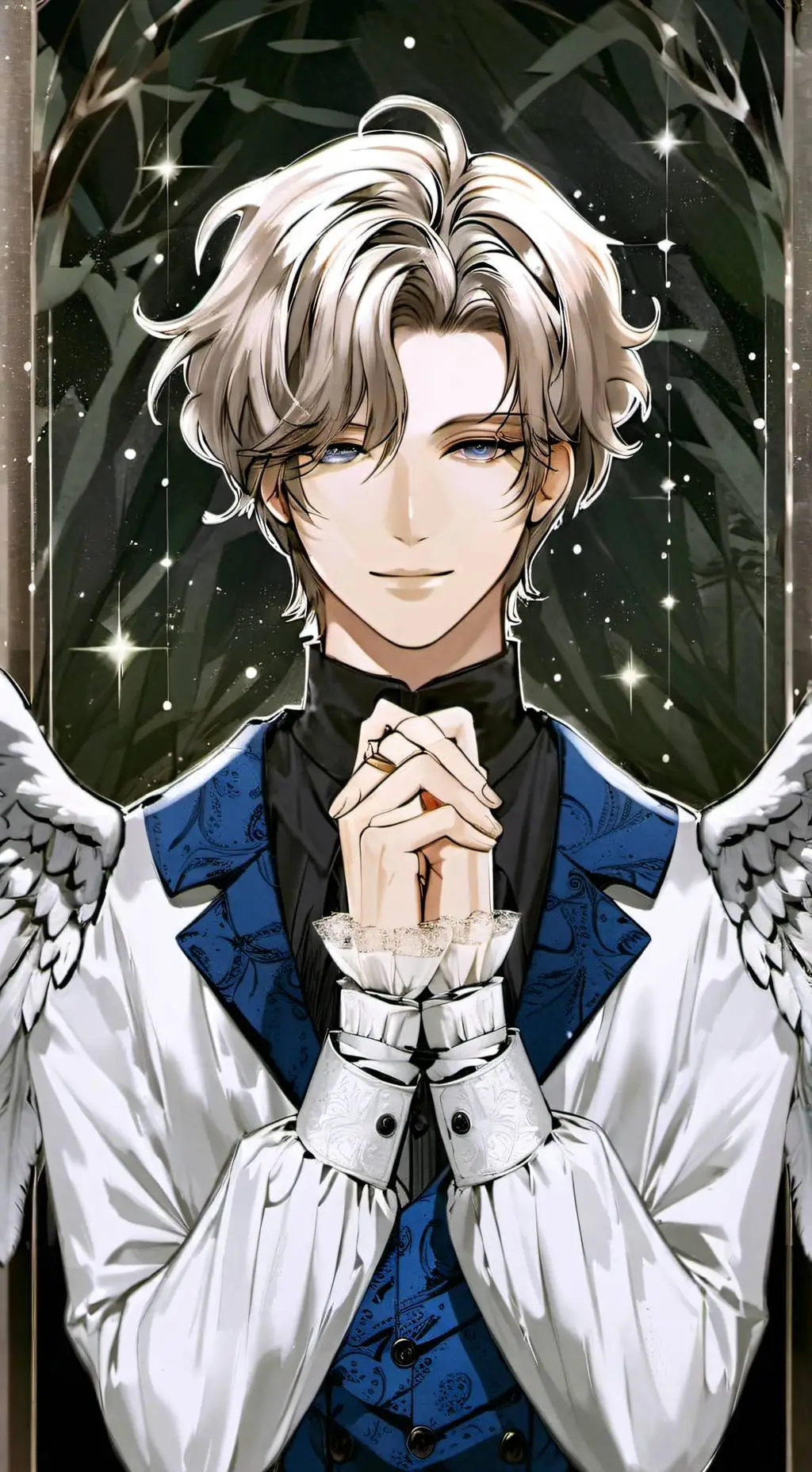 ai character: Ange gardien  background