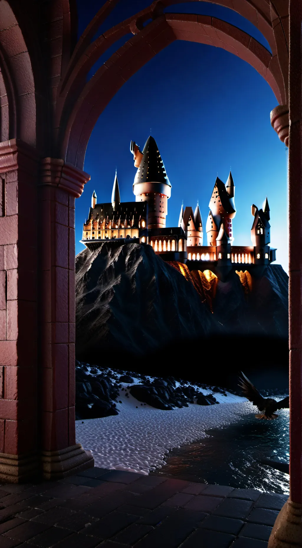 ai character: Hogwarts background