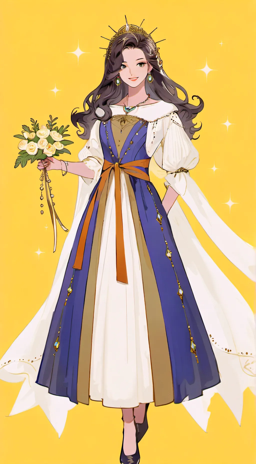 ai character: Evelyn Lyriquin background