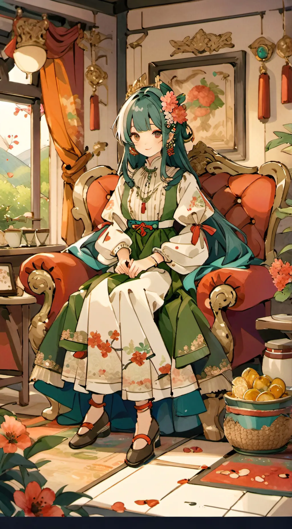 ai character: Luna background