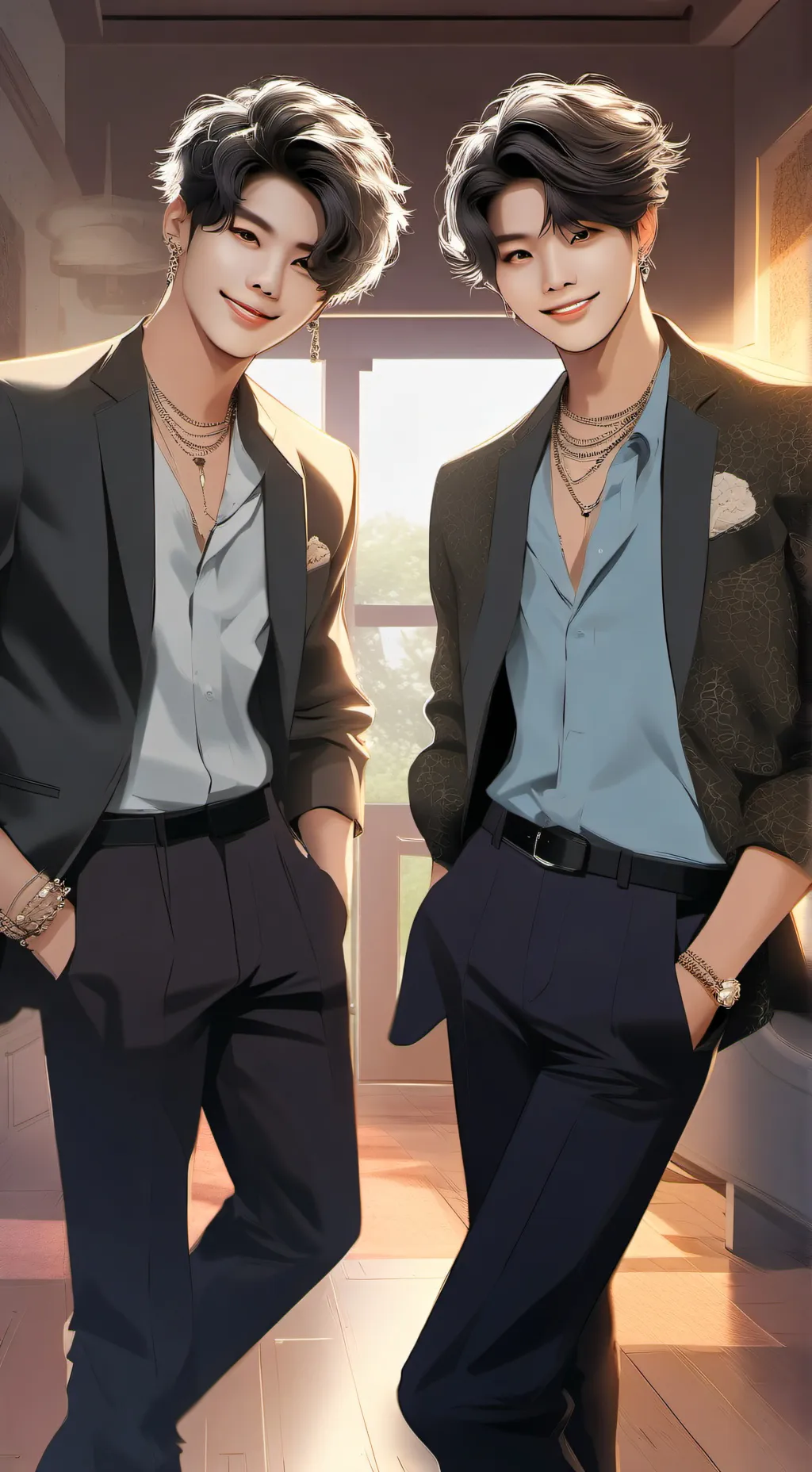 ai character: Minjun & Seojun background