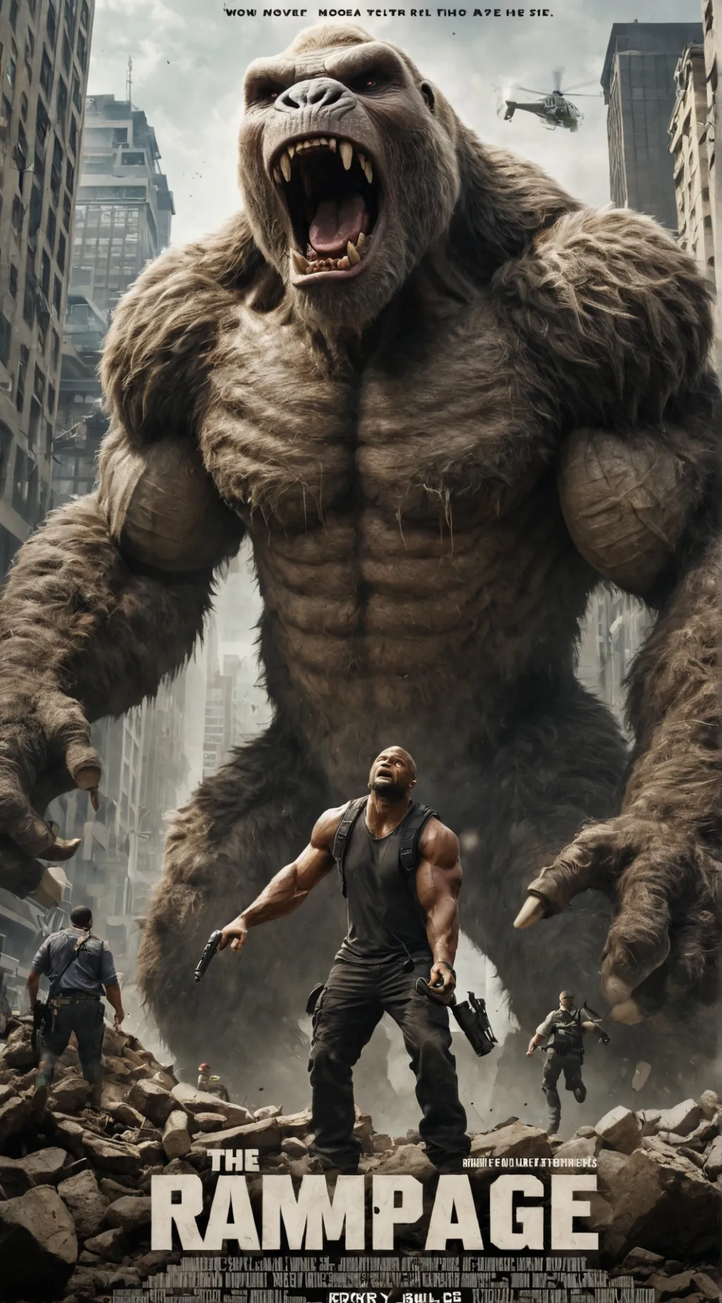 ai character: Rampage the movie background