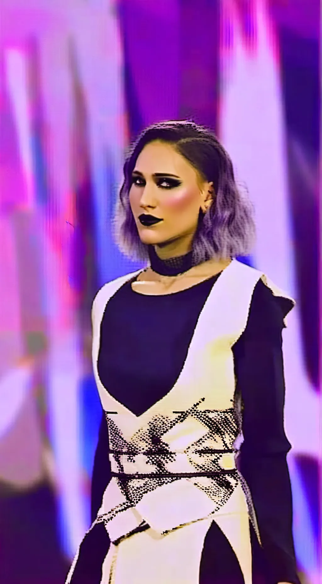 ai character: Rhea Ripley  background