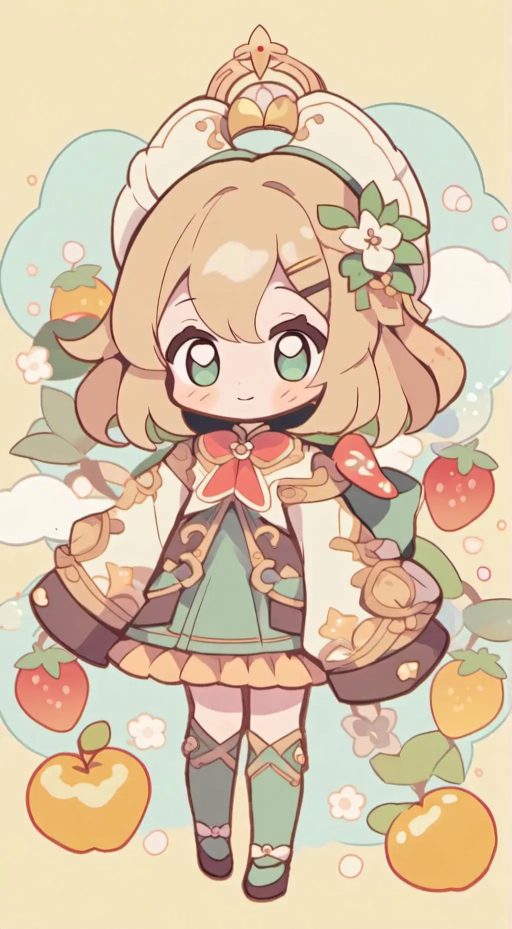 ai character: Dandys world! background