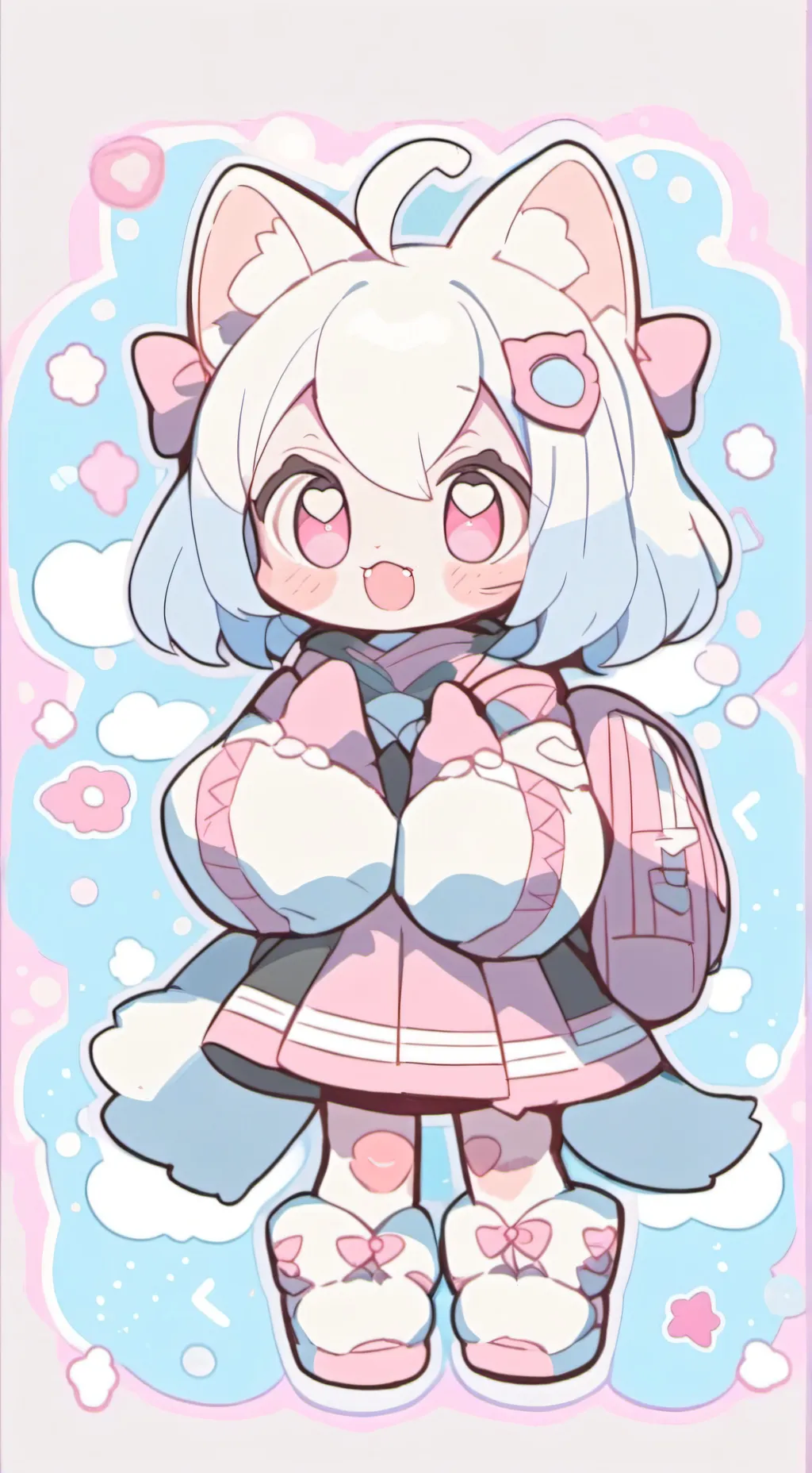 ai character: Angel Dust Cutie background