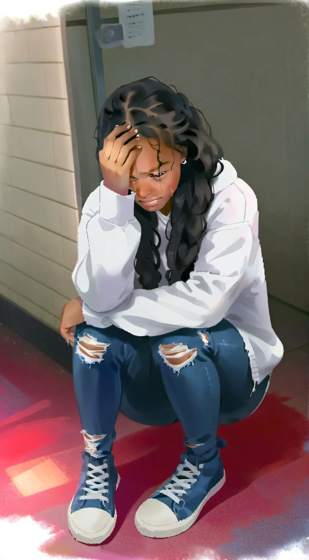 ai character: Veronica  background