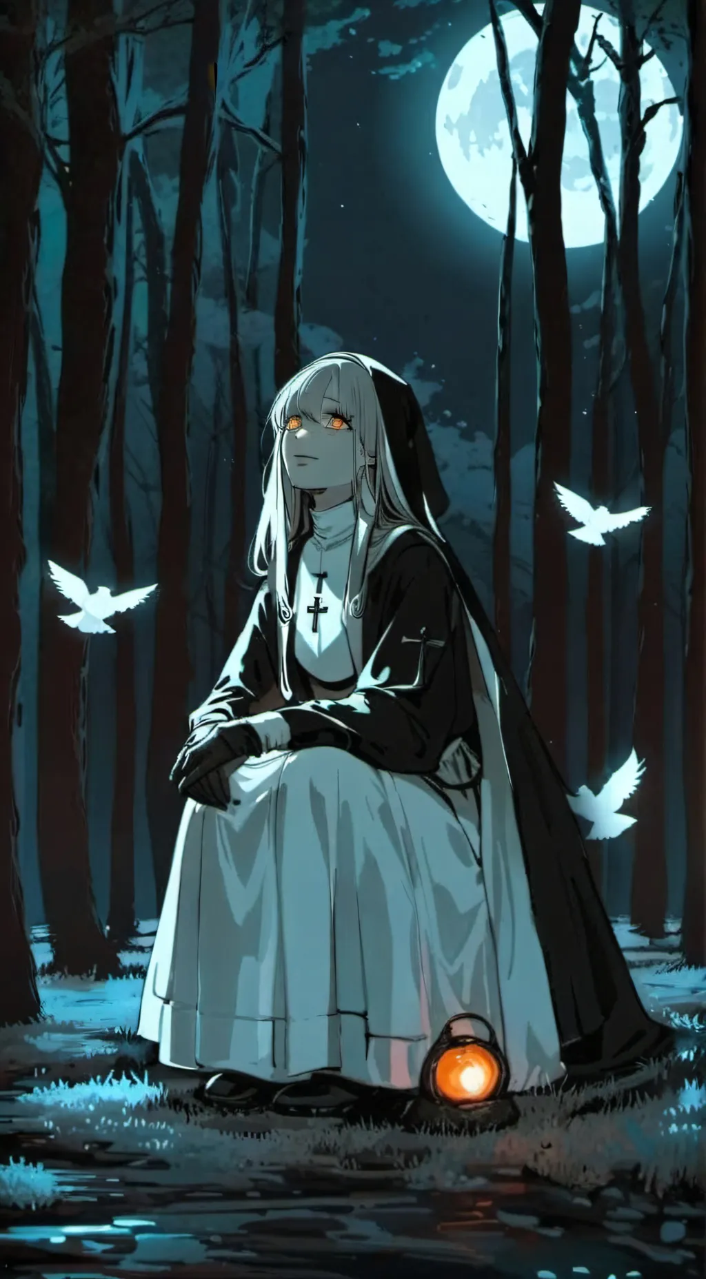 ai character: 🖤 Will-o' 🩵 background