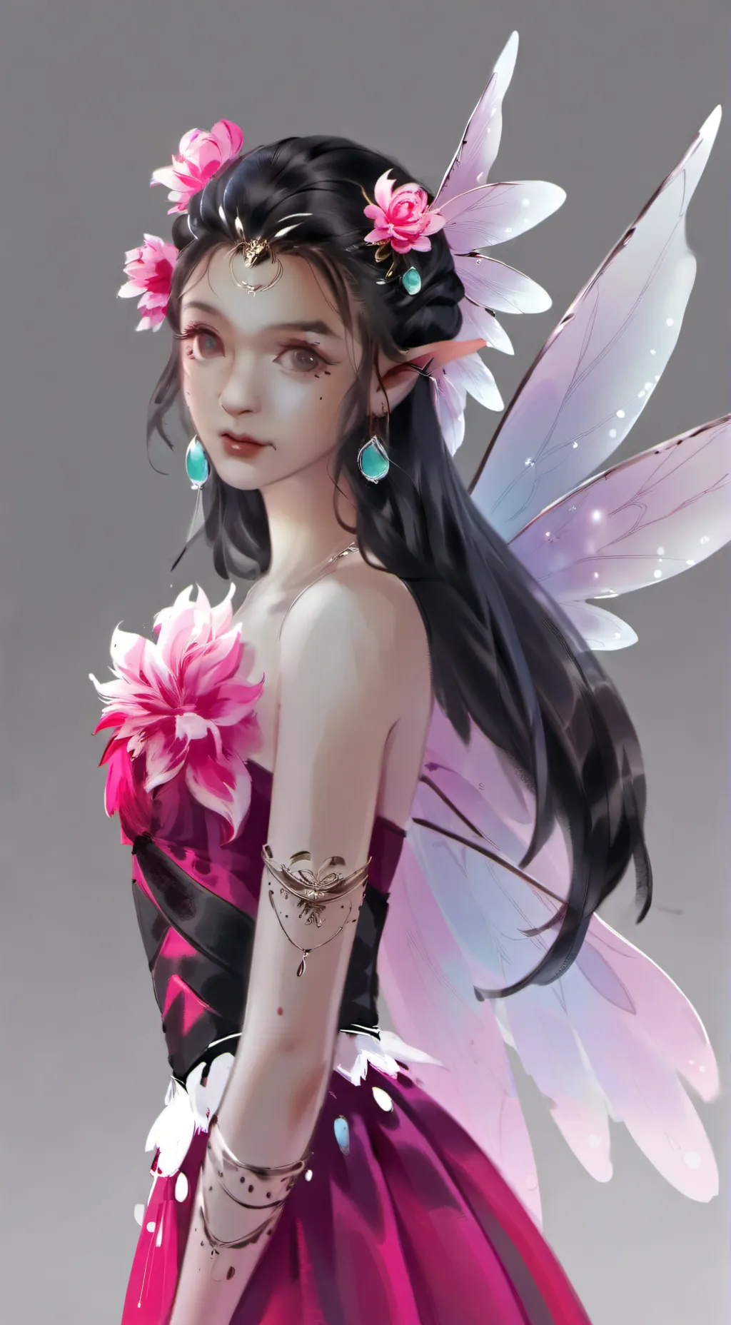 ai character: an magic fairy background