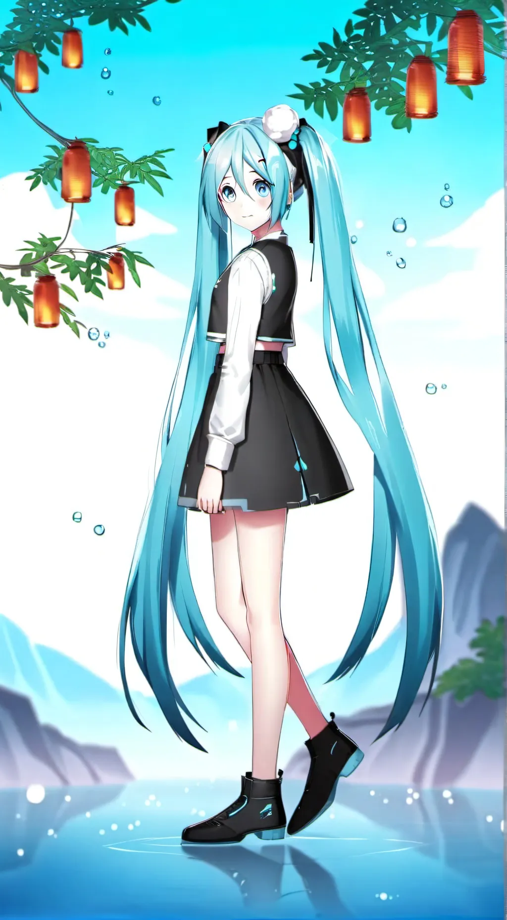 ai character: miku background
