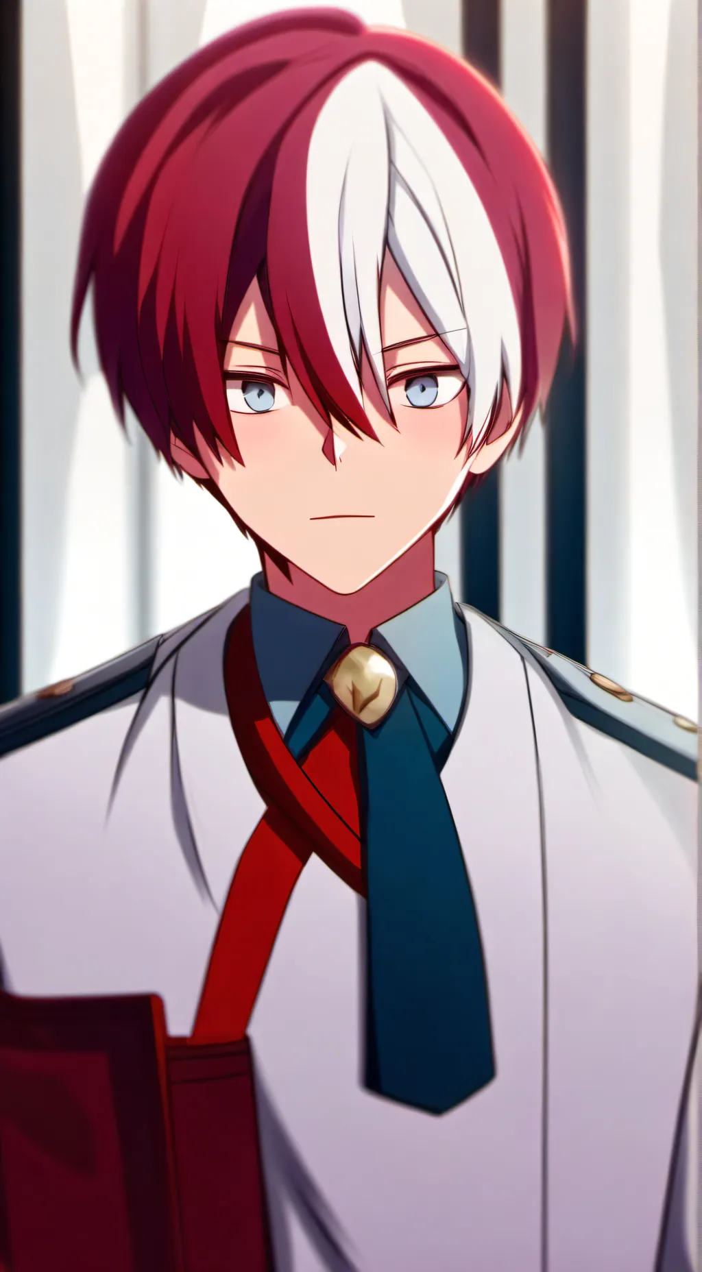 ai character: Shoto todoroki  background