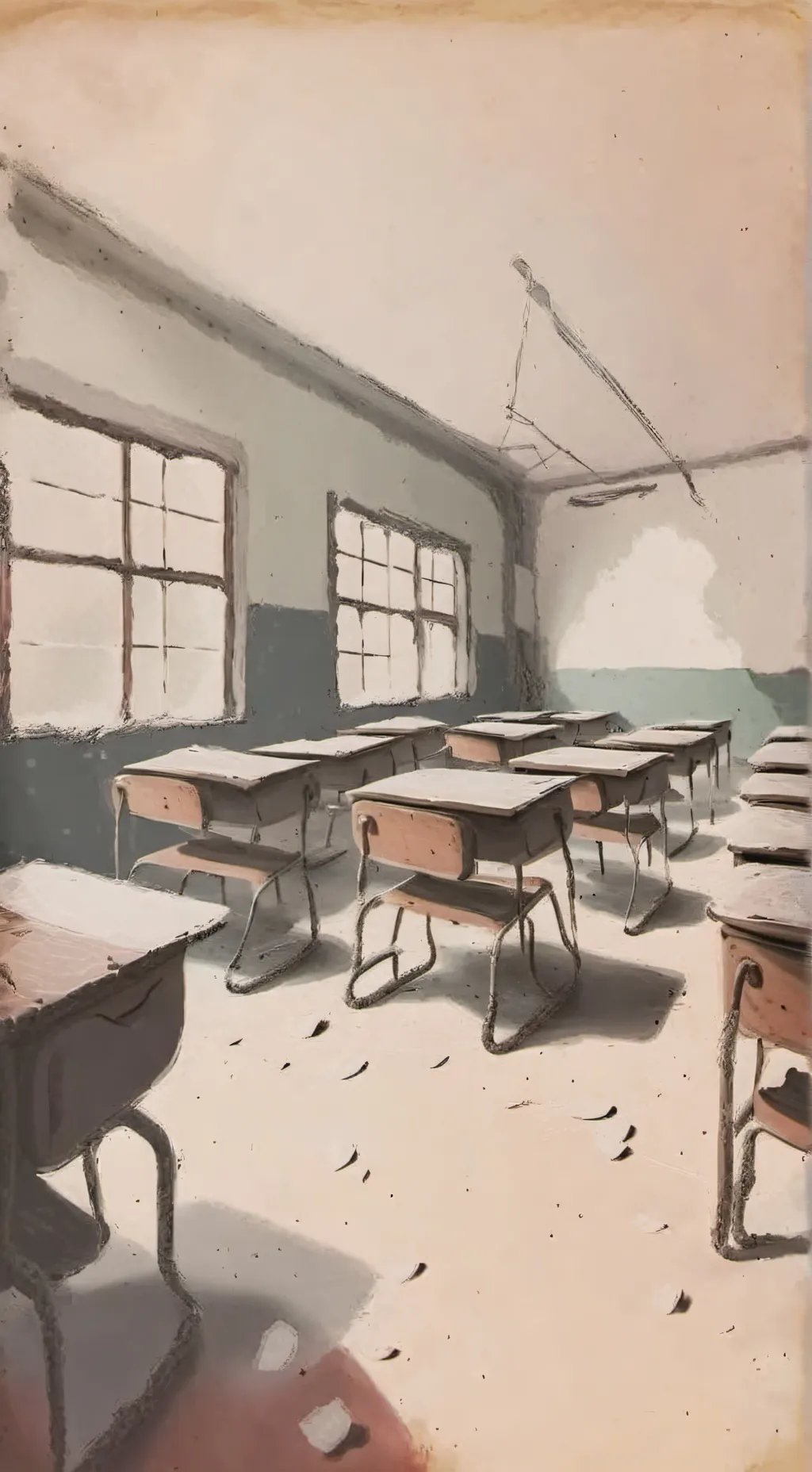 ai character: classroom background