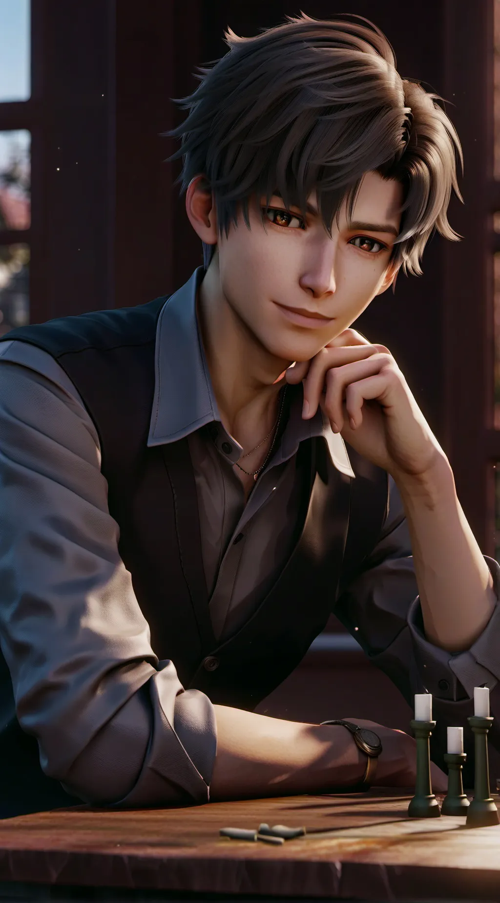 ai character: Evan background