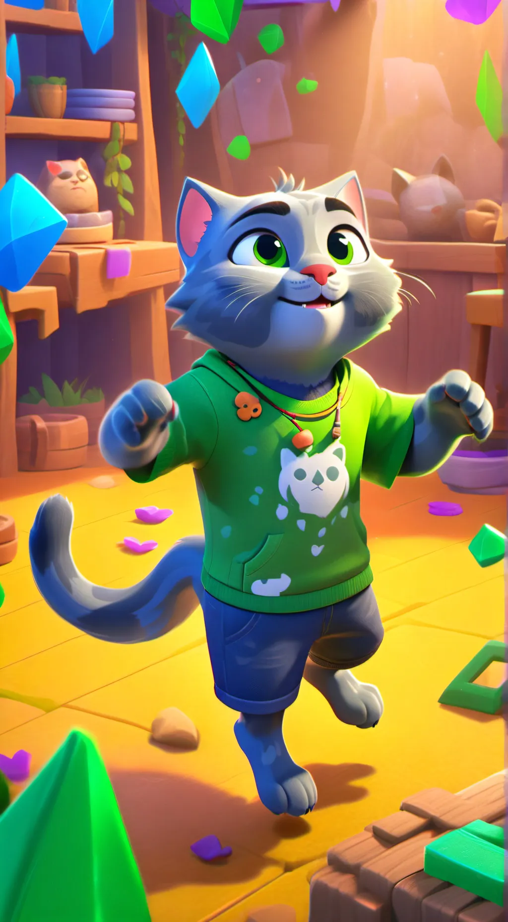 ai character: Talking Tom background