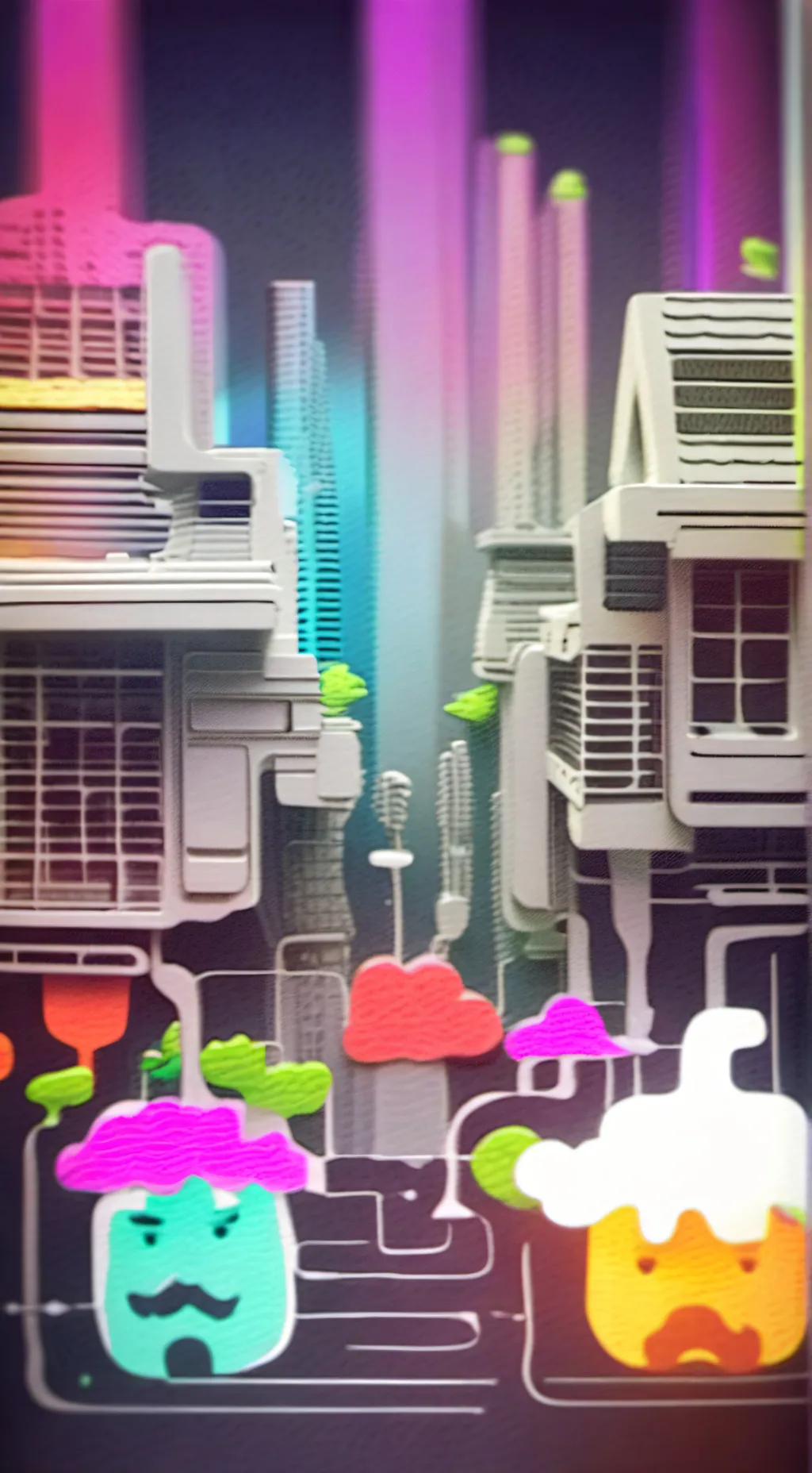 ai character: plate and sprunki background