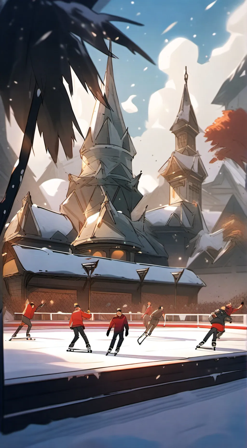 ai character: TADC SKATING AU background