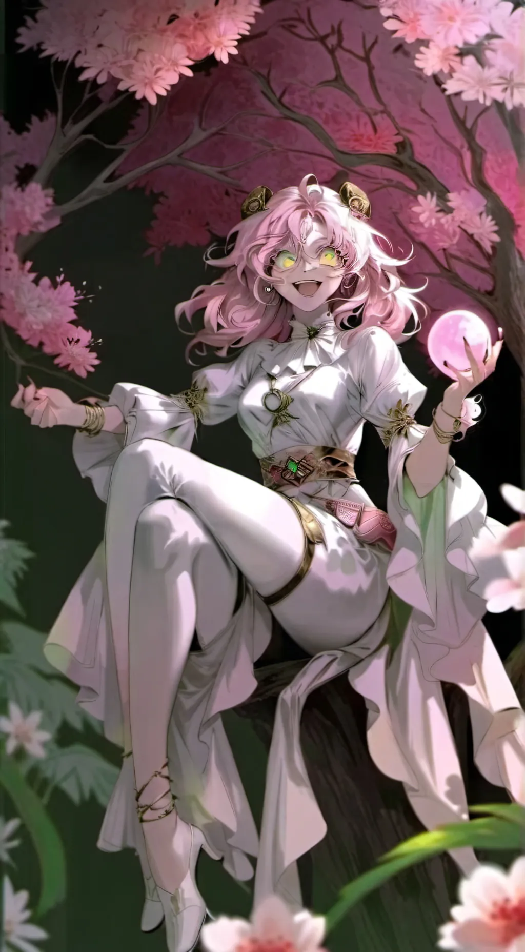 ai character: Psycho Mitsuri ￼ background