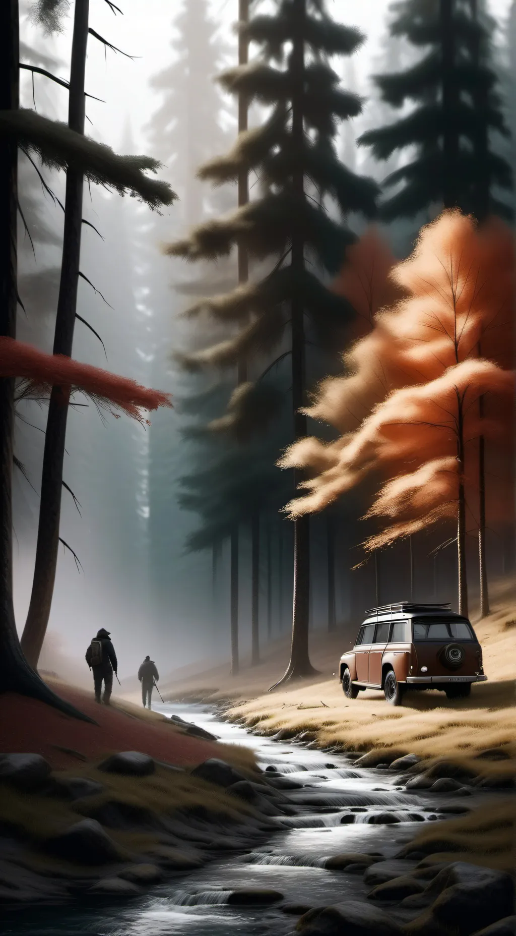 ai character: The forest background