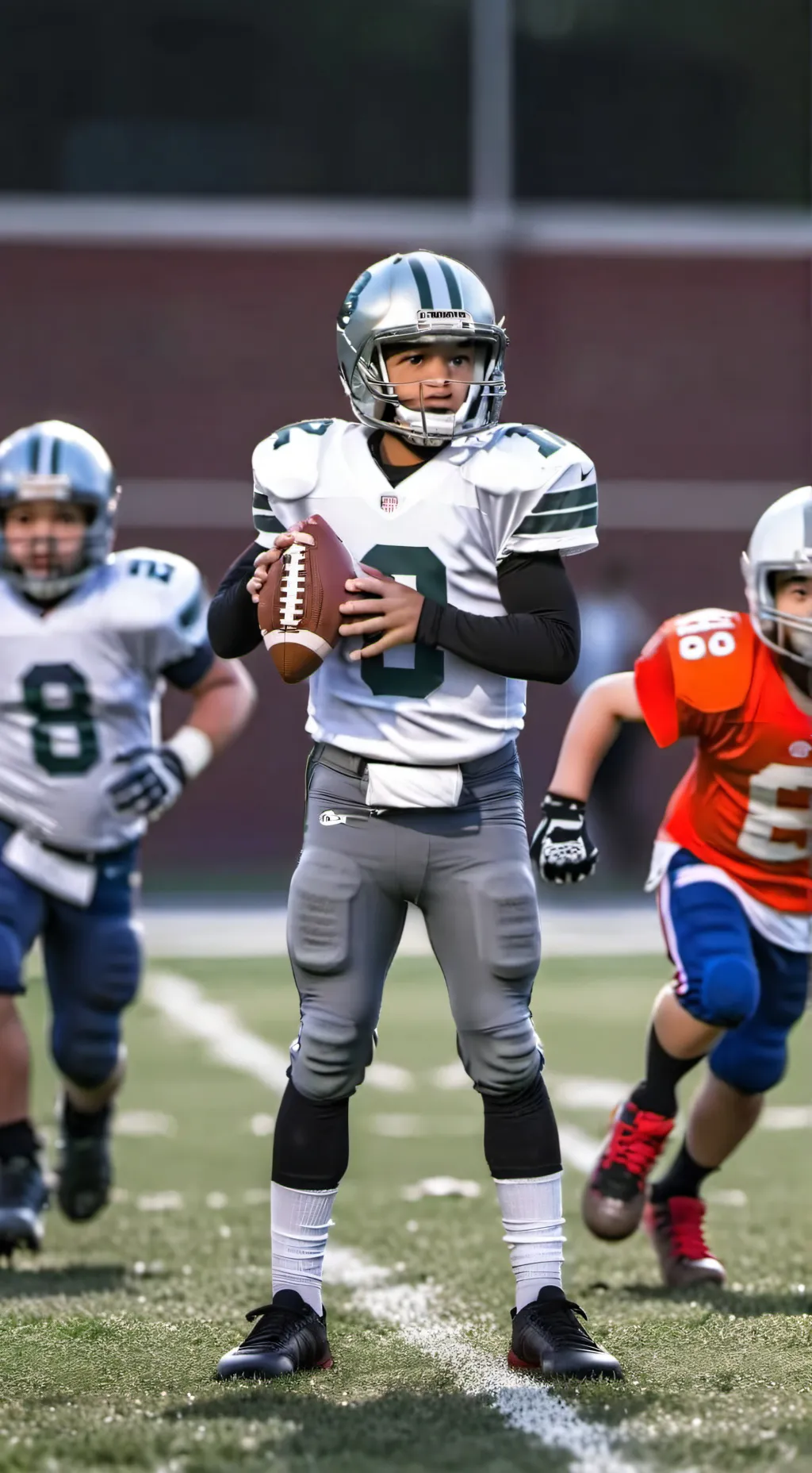 ai character: School football background