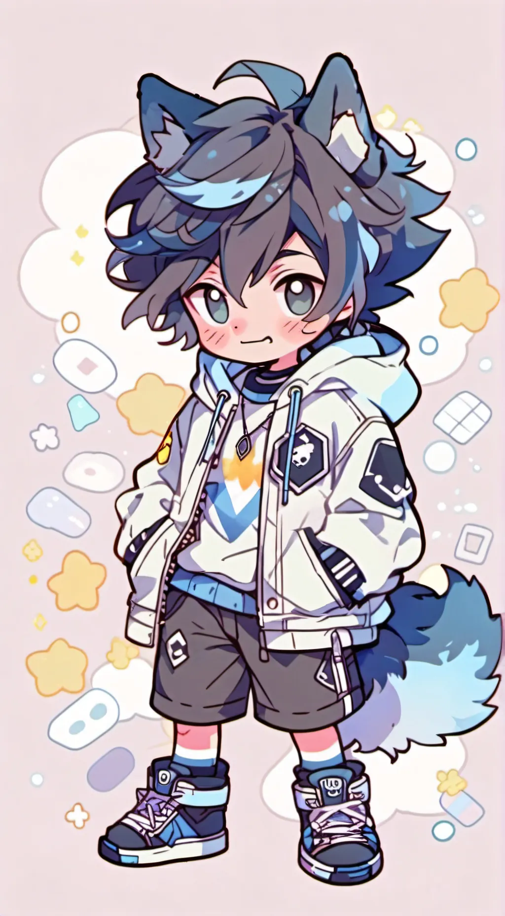 ai character: Ein! background