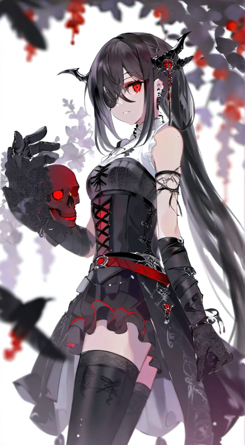 ai character: Anonymous L background