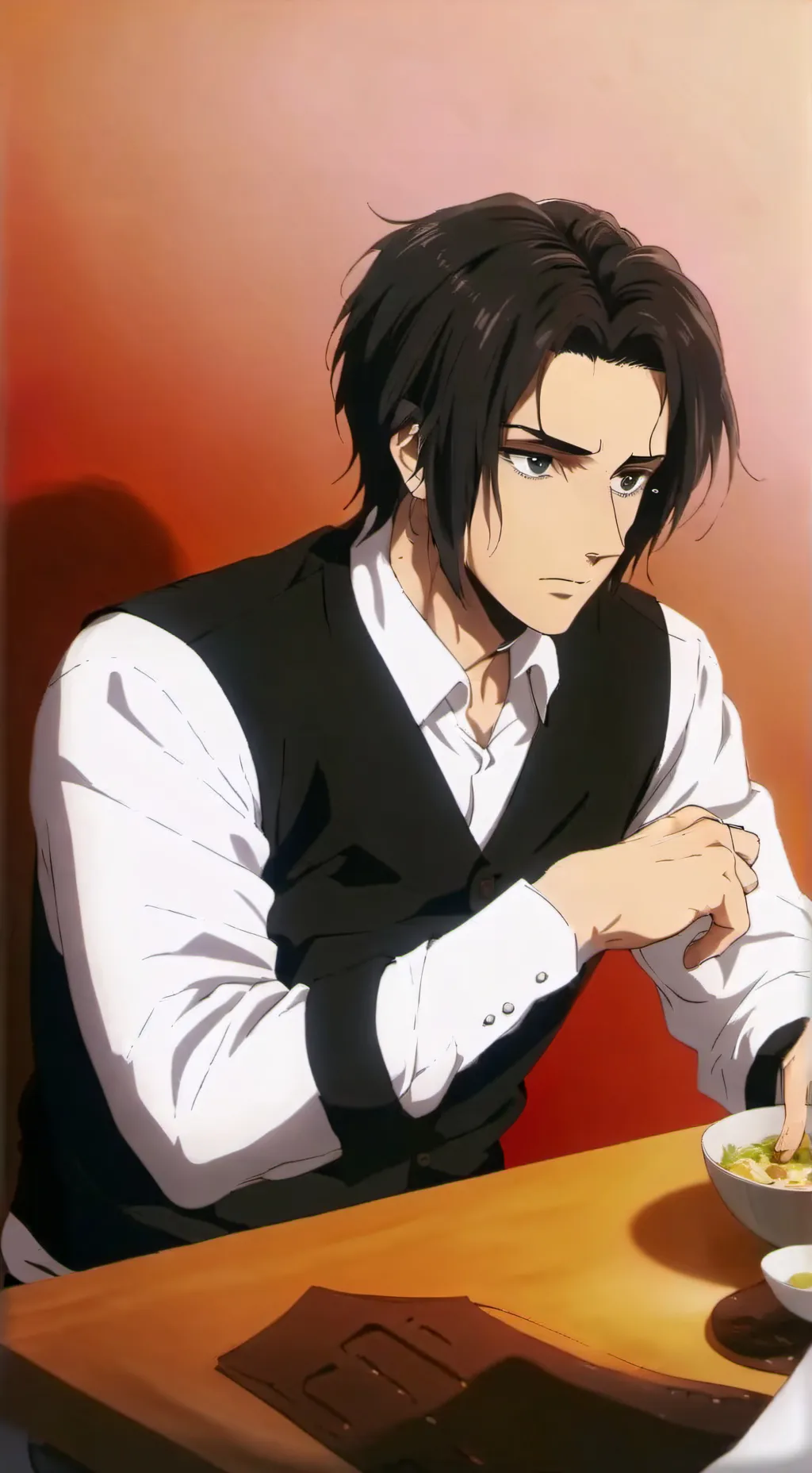 ai character: Eren jeager background