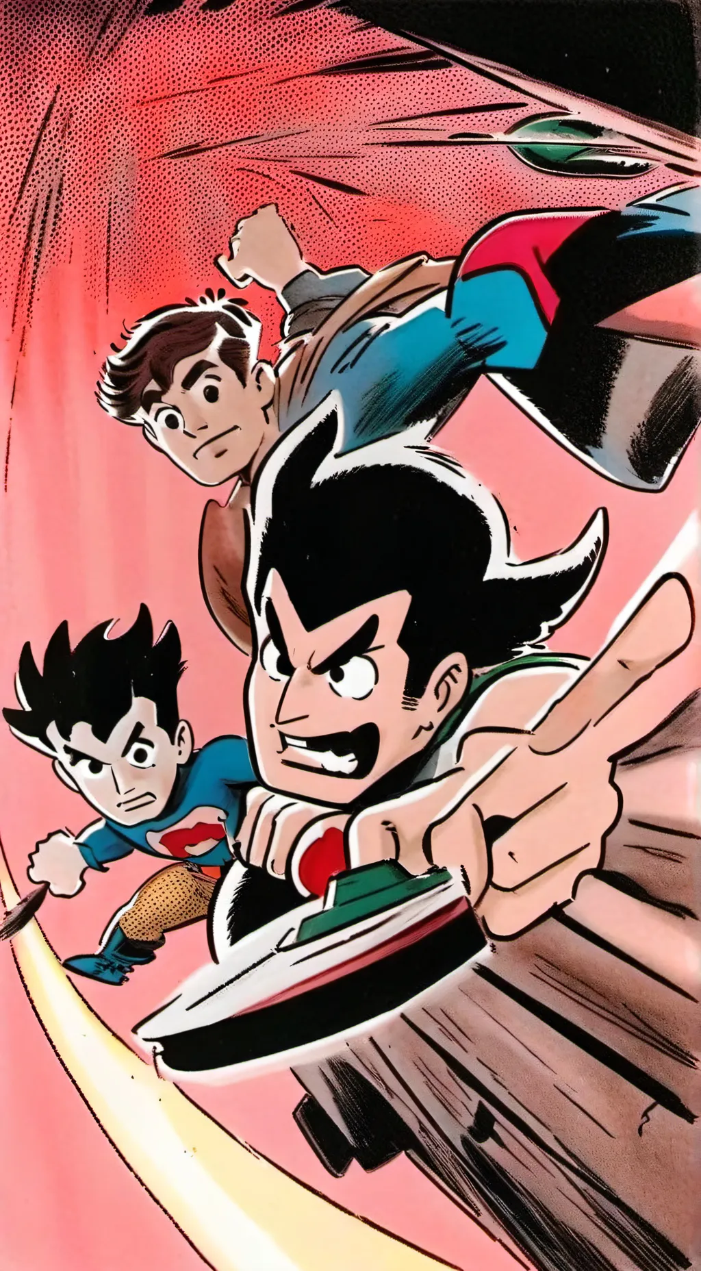 ai character: MHA villain deku  background