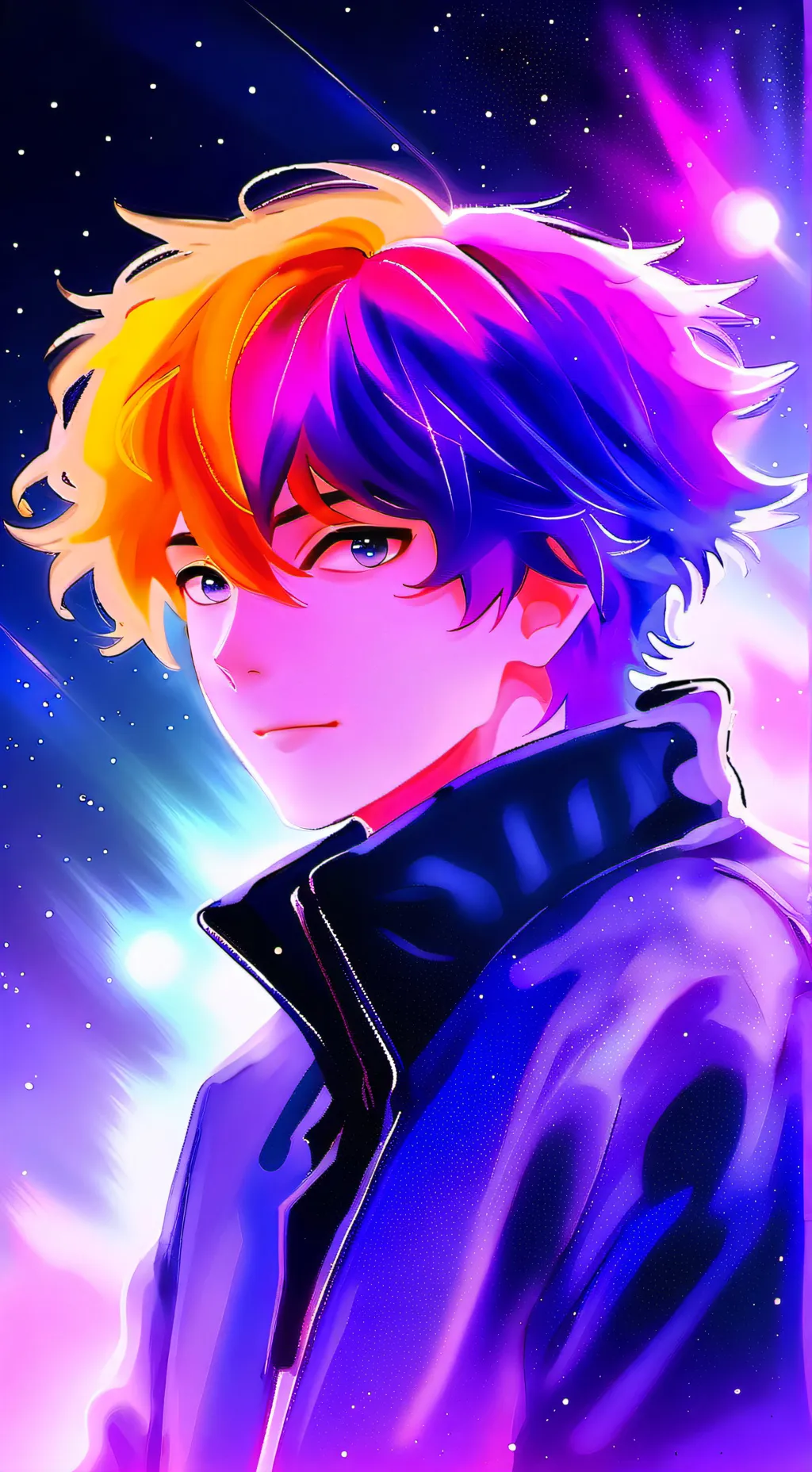 ai character: violet and friends background