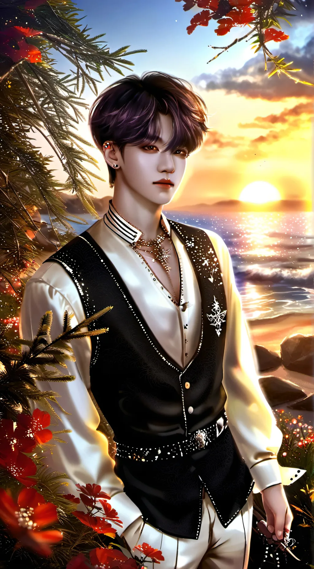 ai character: Taehyung  background
