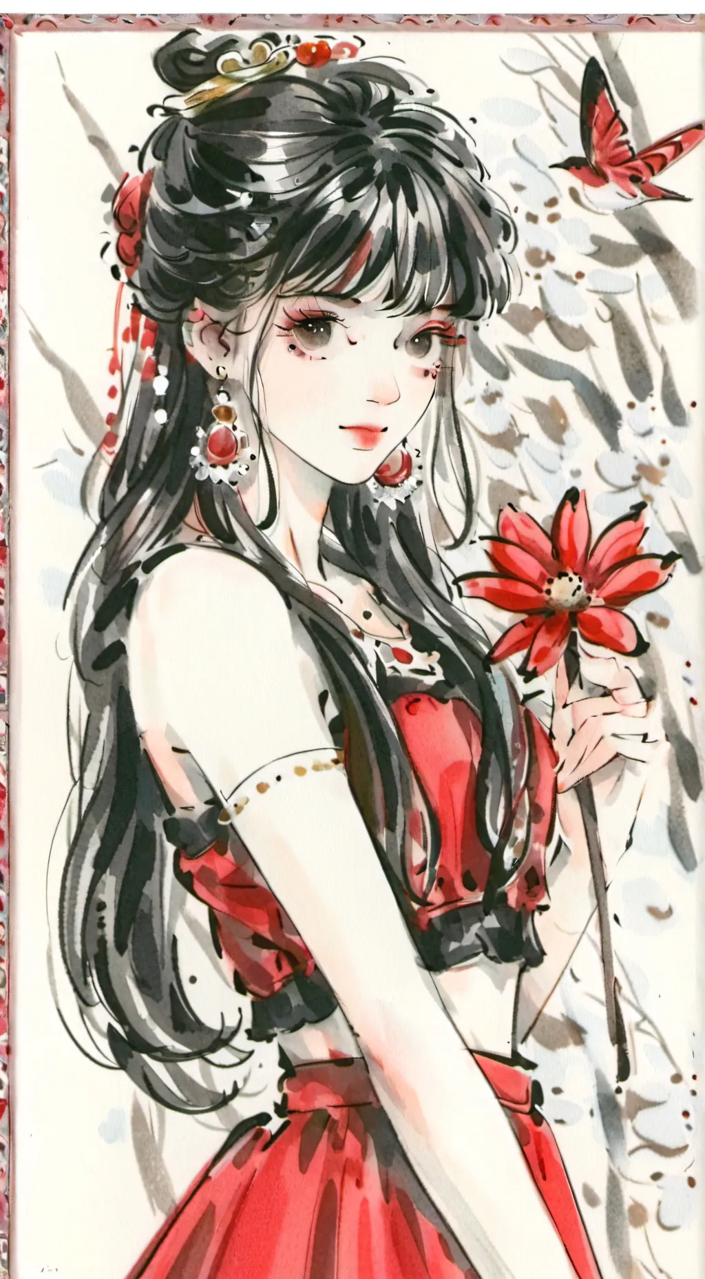 ai character: tu la creas background