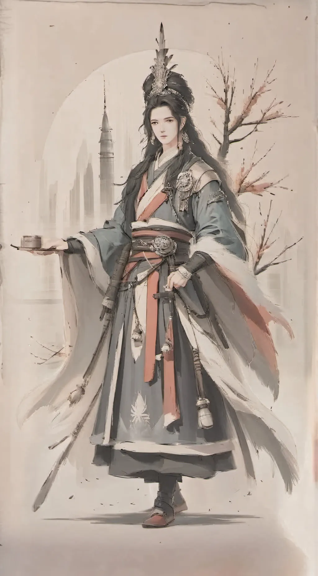 ai character: Leonardo background