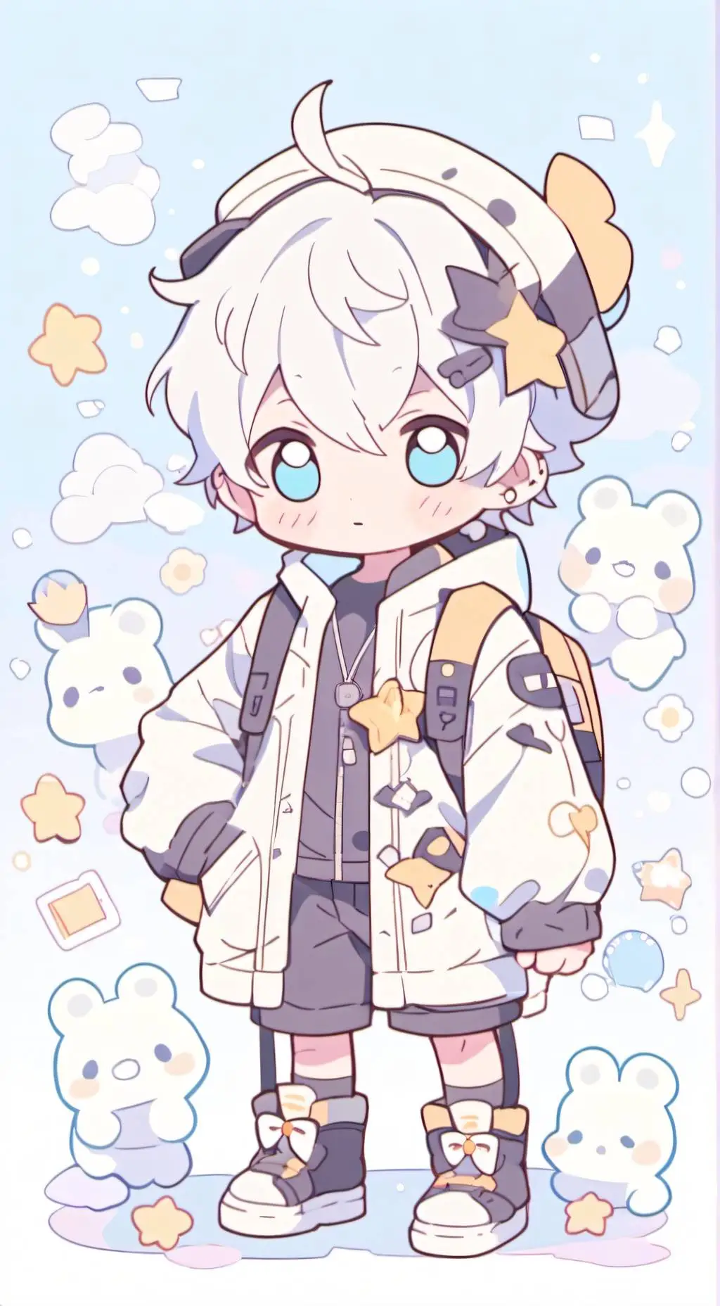 ai character:  ch road trip background