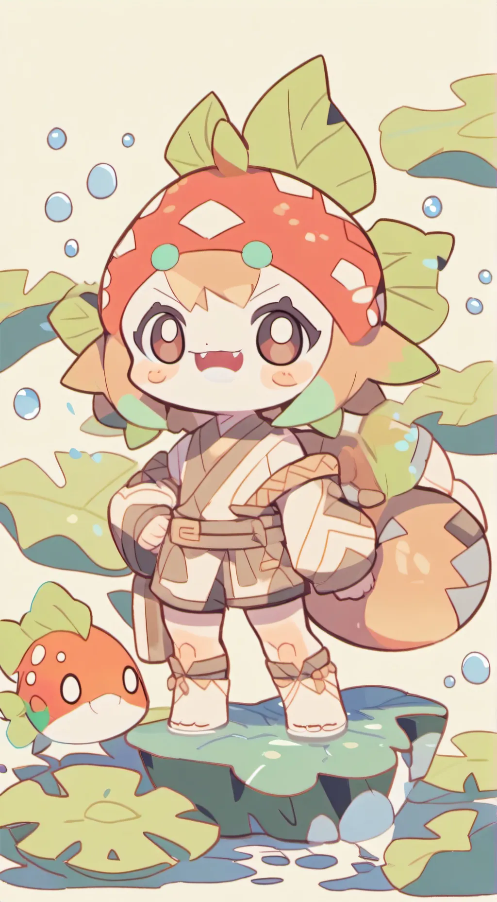 ai character: sprouty background