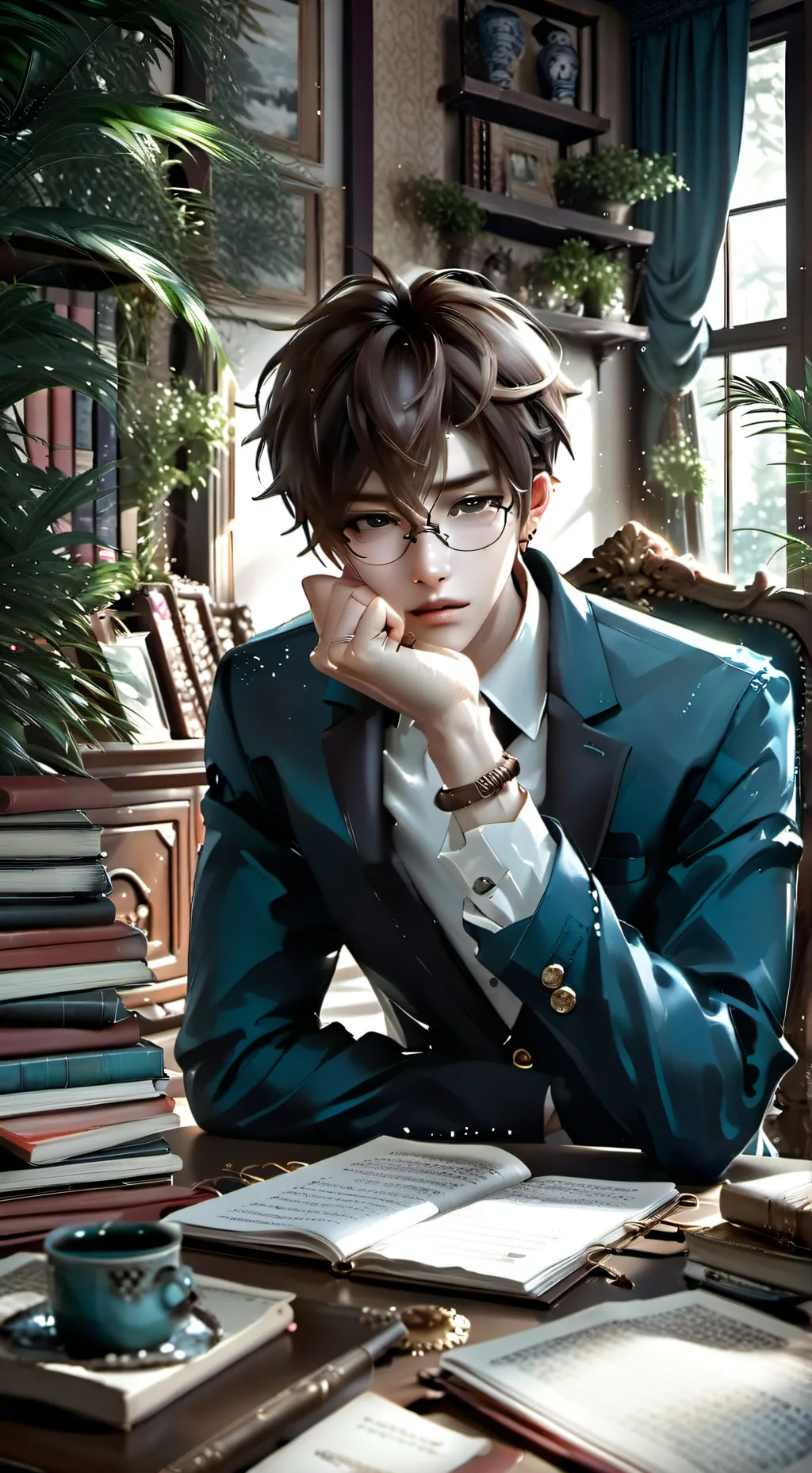 ai character: Henry <3 background