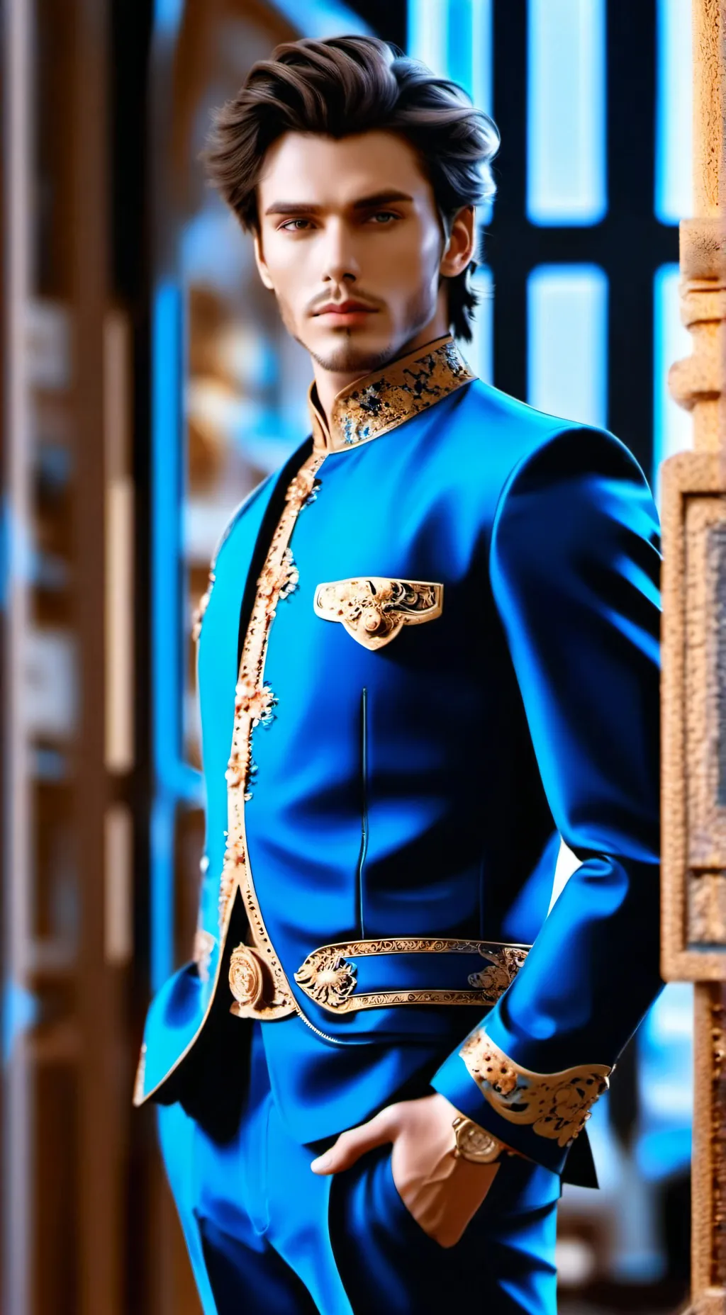 ai character: Cesar  background