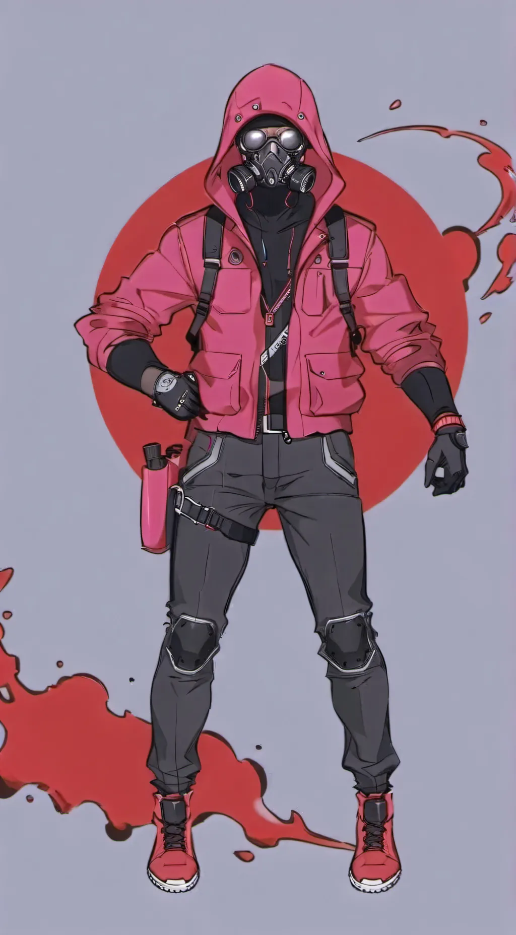 ai character: Worker Squid game background