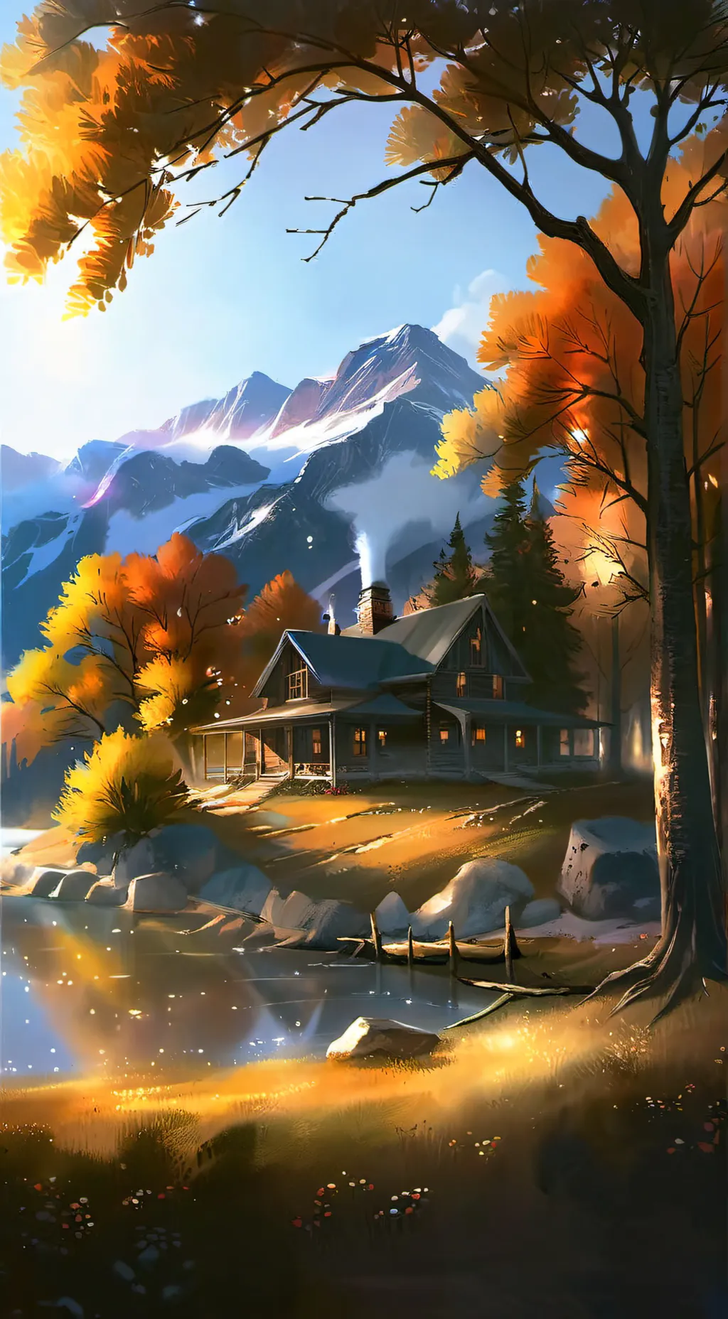 ai character: USA x Philippines background