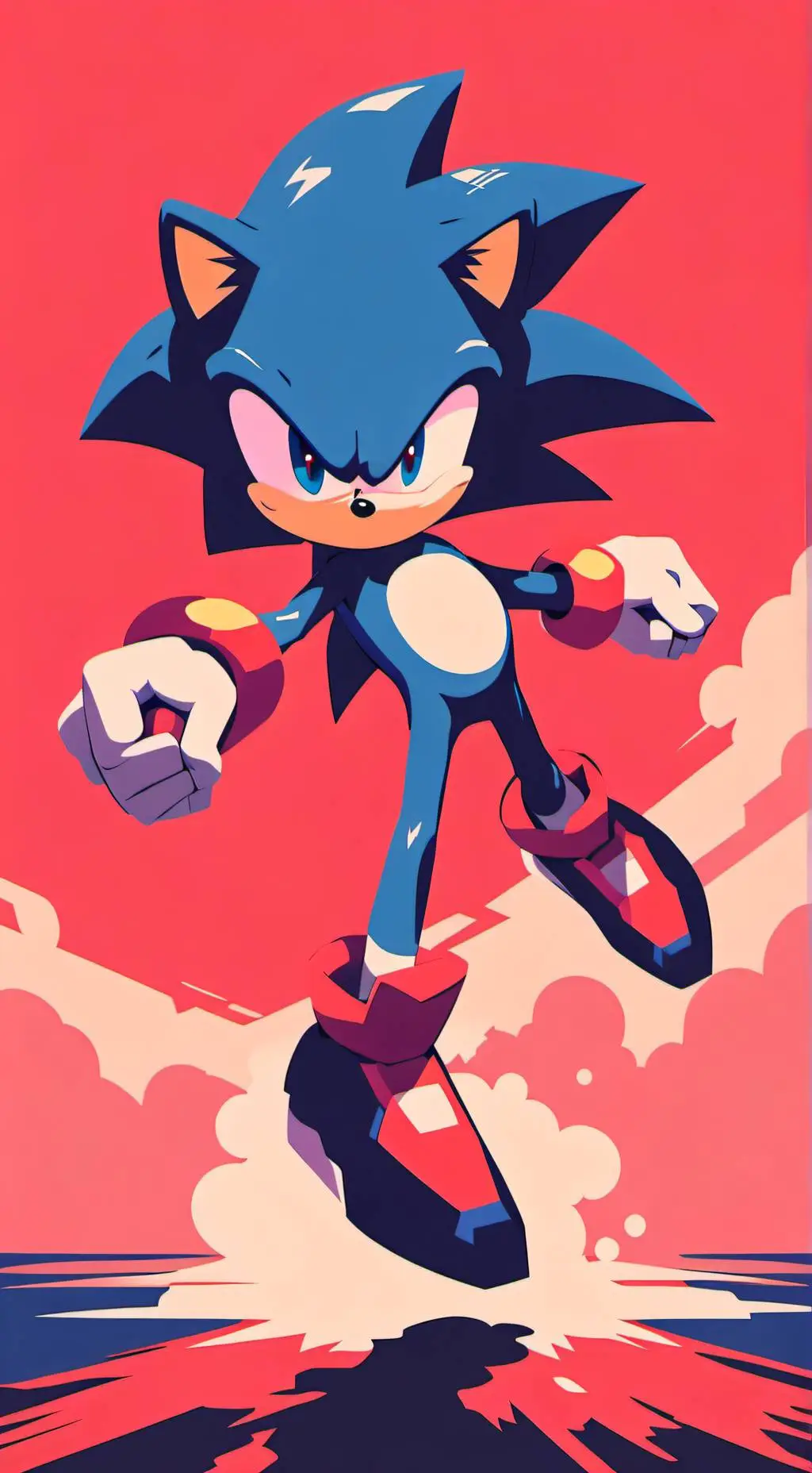ai character: sonic el erizo background