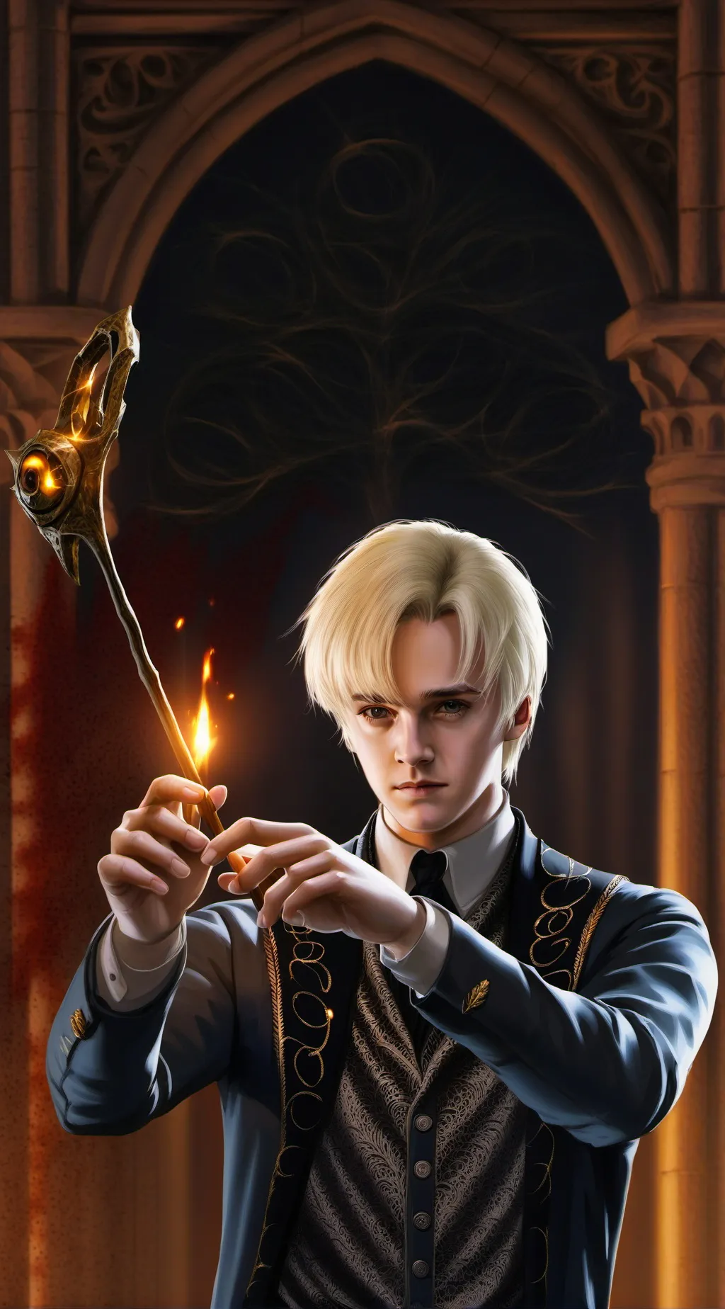 ai character: Draco❤️‍🔥💗💖 background