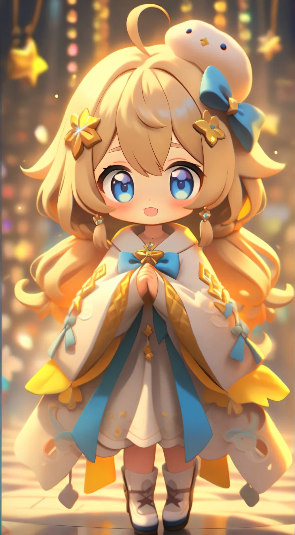 ai character: Lumine 💛 background