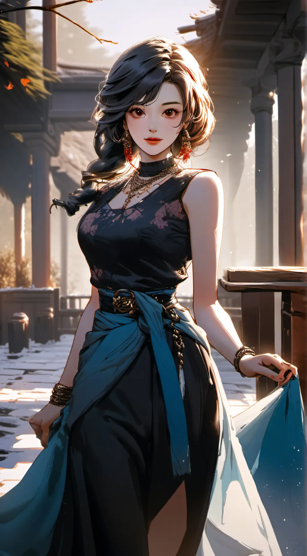 ai character: Ariana  background