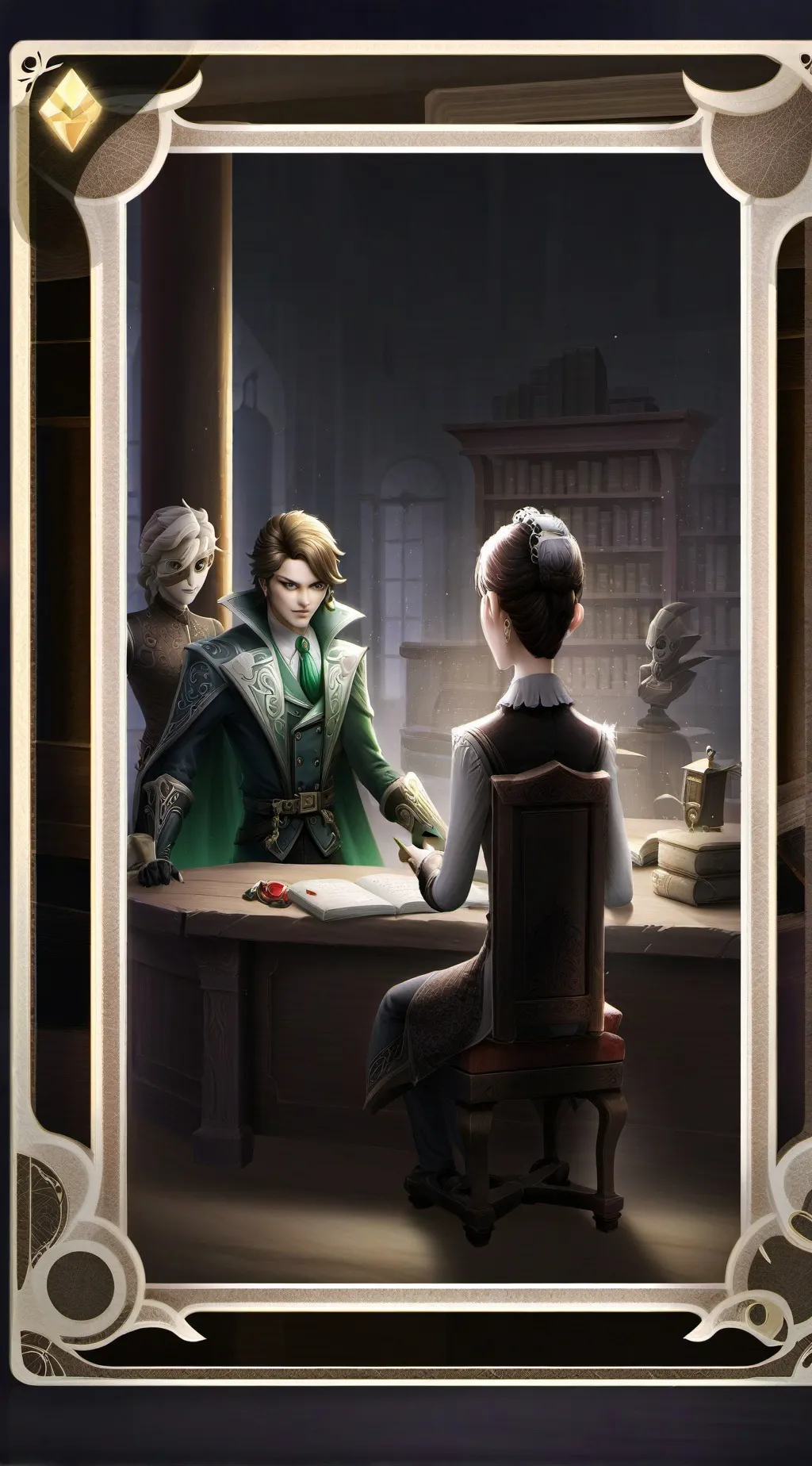 ai character: redlight green ••• background