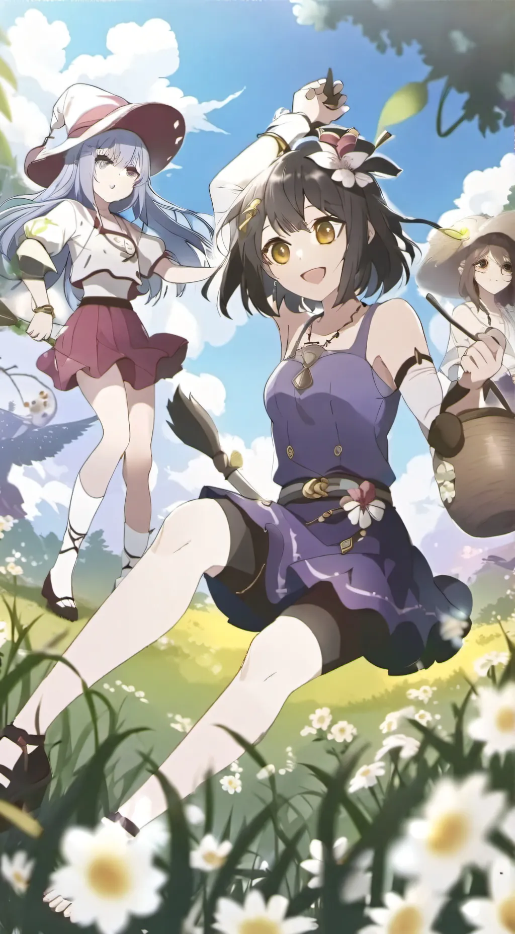 ai character: hijas de taekwondo background