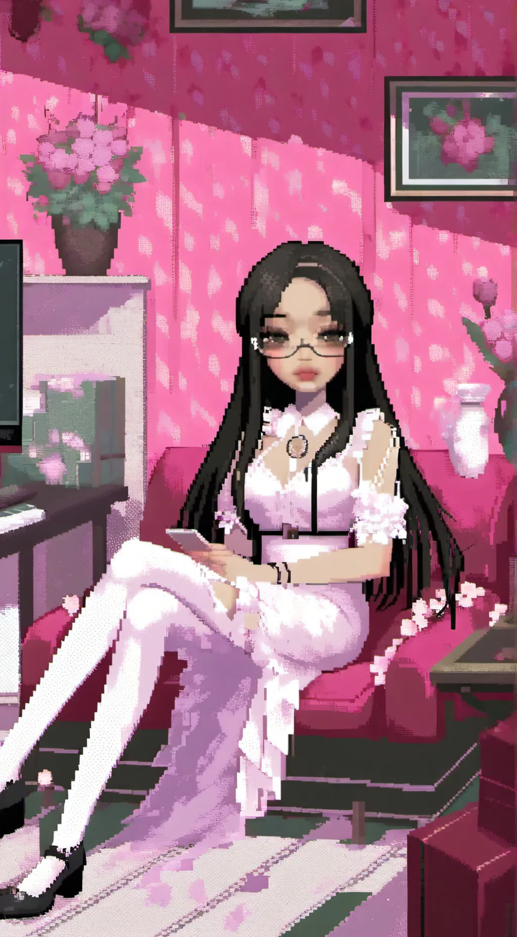 ai character: Izzy  background